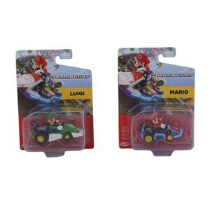 JAKKS Pacific Mario Kart Mario & Luigi Standard Kart 2.5" Figures (2-Pack)